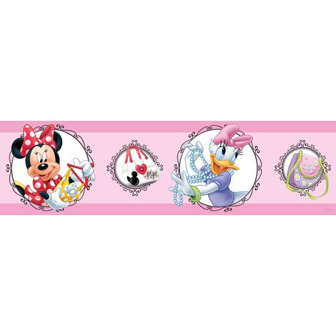 Frise de papier peint adhésive Minnie Mouse & Daisy Duck - 14 x 500 cm de Disney (1/2)