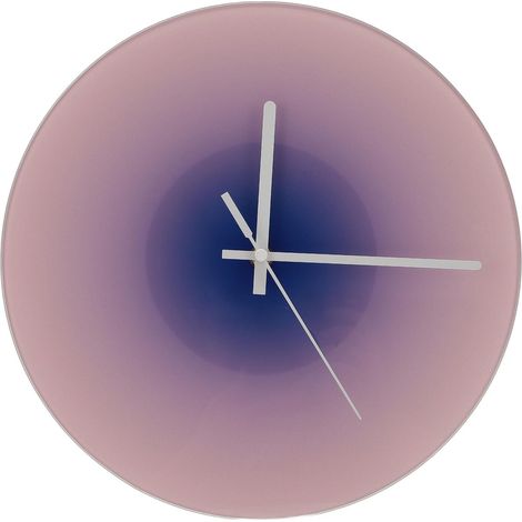 30cm Gradient Glass Wall Clock, Frameless, Silent (1/5)