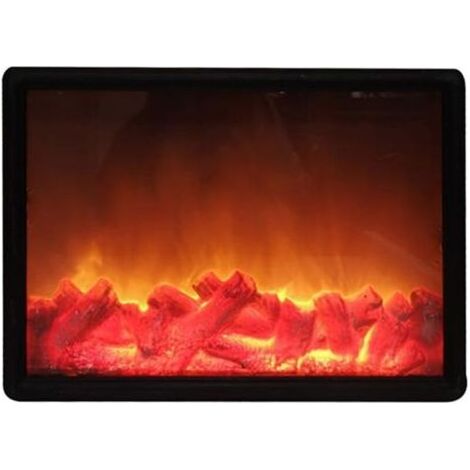 Lampe à flamme LED – Simulation cheminée – Effet flamme pour intérieur et extérieur – Alimentation USB et batterie – 30 x 21 x 7,8 cm (1/5)