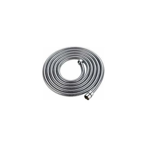 Flexible de Douche 3m Double Protection Anti-Torsion Haute Qualité Acier Inoxydable Extrêmement Flexible 1/2 Pouces Chromé-KZQ (1/4)