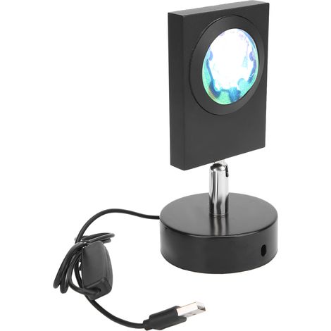 Lampe de projection coucher de soleil USB, lampe de bureau décorative, veilleuse pour chambre à coucher, décoration intérieure, irisée (1/5)
