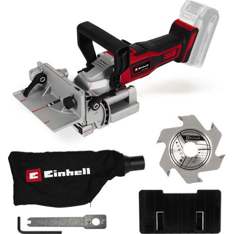 Einhell Akku-Flachdübelfräse TE-BJ 18 Li-Solo Power X-Change (18 V, Li-Ion, stufenlose Winkel-/Höheneinstellung, 6-stufige Tiefenverstellung, ohne Akku & ohne Ladegerät)