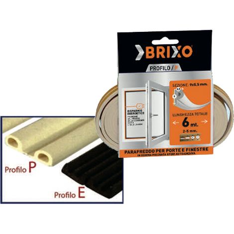 PARAFREDDO GOMMA BRIXO 9X4 MARRONE MT.6