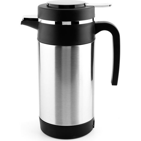 Bouilloire électrique de voiture en acier inoxydable 1000 ml, thermos pour café et thé, 12 V (1/5)