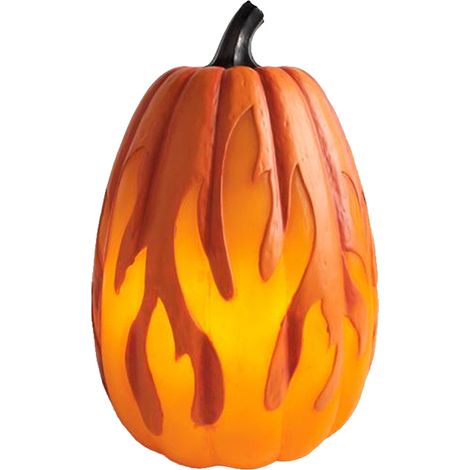 Batteriebetriebene Halloween-Kürbislaterne – Leuchtende Flammendekoration für Partys und Zuhause (1/5)