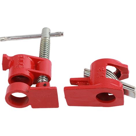 Serre-tubes pour le travail du bois, support vertical à manivelle, serre-panneaux, serre-tubes à fixation rapide robustes en fonte malléable allemande, serre-tubes standard. (1/5)