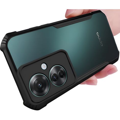 Schutzhülle für Oppo Reno 11F 5G, stoßfest, Hybrid, schwarz (1/3)