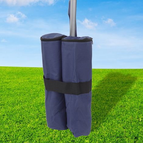 Tentes, sacs de sable, abris extérieurs contre la pluie, parasols, tentes publicitaires, structures de support, sacs de sable coupe-vent, bleu foncé (1/5)