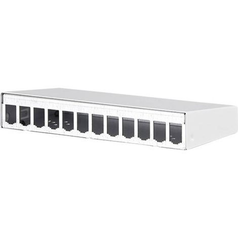 Panneau de brassage 12 ports Metz Connect 130861-1202-E non équipé 1 UH R42478 (1/2)