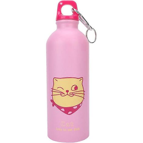 Gourde enfant inox motif animaux mignon, bouteille sport acier inoxydable pour école et randonnée, gobelet isolant 500ml, usage extérieur, dessin cartoon, cuve robuste, hydratation ludique (1/5)