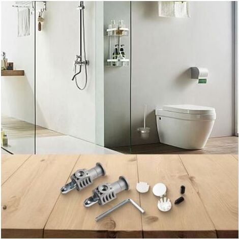 Paar WC-Wandbefestigungsset mit Edelstahlbolzen für eine sichere Installation, Set für wandhängende und wandbündige WCs (1/5)