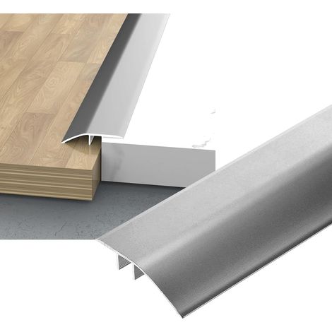 Profilé de seuil en aluminium (gris, 4, 3 cm de large x 140 cm de long (1/5)