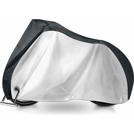 housse De Vlo M:1706085cm-argent & Noir, Housse De Protection Pour Vlo Impermable Housse Pour Vlo Tanche Anti Poussire Protection Uv Housse De P (1/4)