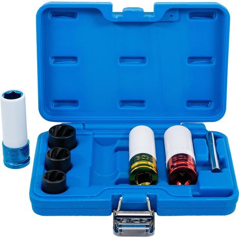 BGS Jeu de douilles pour utilisation intensive et profil en spirale avec entraînement carré femelle 12,5 mm (1/2") SW 17 - 21 mm 7 pièces - 74297 (1/4)