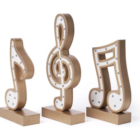 Lampada moderna SEINHIJO a forma di note musicali decorazione oro (1/5)