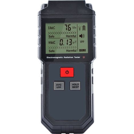 Portable Electromagnetic Radiation Tester Testeur de rayonnement électromagnétique Portable LCD numérique Portable Détecteur de dosimètre de Champ magnétique avec Alarme sonore et Lumineuse (1/5)