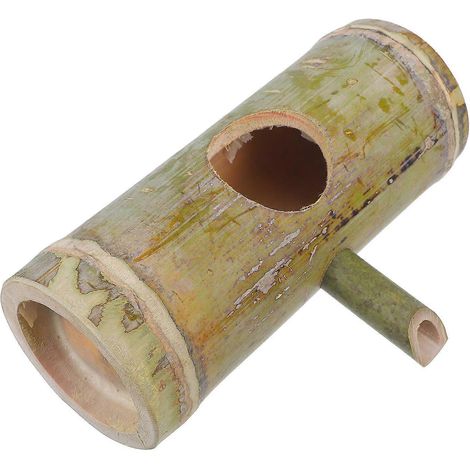Buses de fontaine d'extérieur, design cylindrique en bambou, adaptées à la décoration d'aquarium, longueur 18-26 cm, parfaites pour les patios et les jardins, 1 pièce par paquet. (1/5)