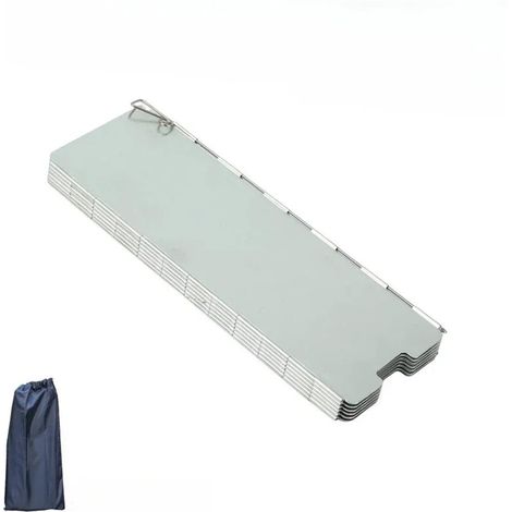 Pare-Vent pour RéChaud De Camping Pare-Brise Pliable for réchaud à gaz, Pare-Brise de Camping en Plein air, Alliage d'aluminium, Coupe-Vent for brûleur (1/5)