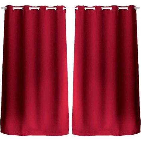 Lot de 2 rideaux occultants à œillets REGLISSE (1/3)