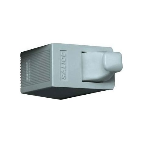 Loqueteau push pour meuble – Décor beige – Matériau plastique – Installation en applique avec butée réversible – Salice (1/4)
