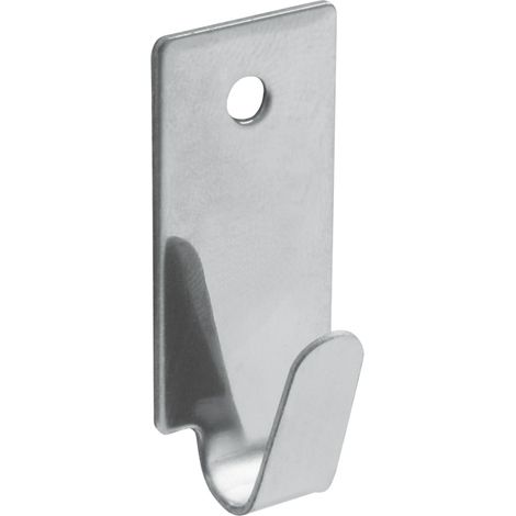 AMIG colgador 213-15x35 acero inoxidable blister , Colgador adhesivo Mod 213 acero inoxidable Amig Colgador con fuerte adhesivo para una fijación más resistente No daña la (1/2)
