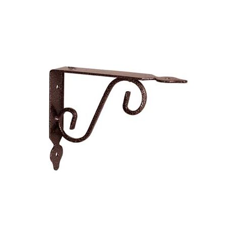 MENSOLE ORNAMENTALI BRACKETS EXTRA STRONG NERO/BRONZO- - mm.230x25x175h. (9x7) - 10 pezzi