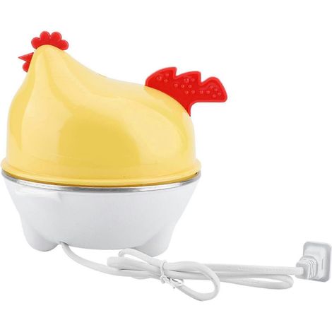 Cuiseur à œufs, appareil de cuisson pour 1 à 6 œufs, outil de cuisine multifonctionnel, cuiseur à œufs avec plaque vapeur en acier inoxydable 220 V (15 x 16 cm) (1/5)