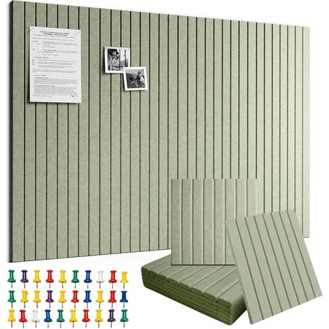 Tableau en Feutre Adhésif Décoratif 90 x 60 cm（Vert） (1/5)