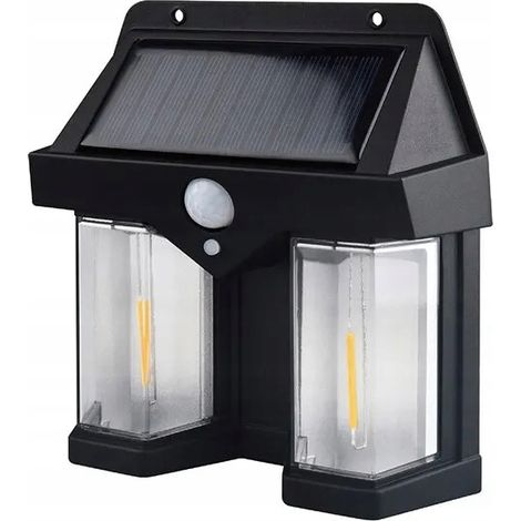 Lampada da parete, lampada solare, lampada da giardino, lampada da parete a LED a luce calda (1/5)