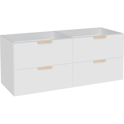 Mobile sotto lavabo sospeso Bianco L120 cm - AVORELI (1/4)