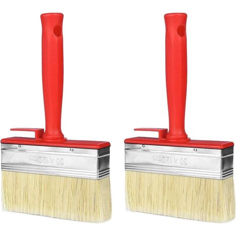 Flat Brushes, 2 pcs Large Wall Painting Brush 30 x 120 mm