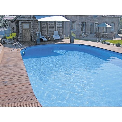 Stahlmantel Ovalbecken 1,20 m hoch Folie 0,6 mm 623 x 360 cm (1/2)