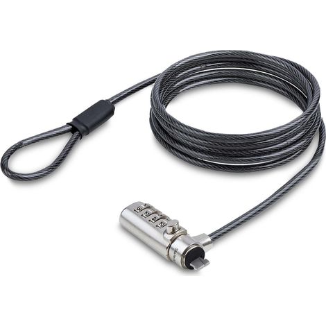 Cabo de seguridad startech combinación acero 1,5 m (1/4)