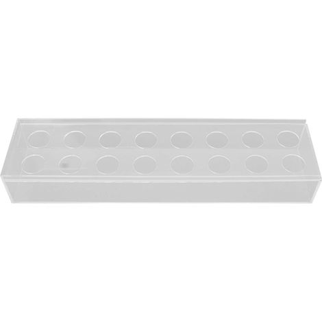 Vase à fleurs en acrylique transparent, multi-trous, élégant vase rectangulaire long et décoratif pour mariage, maison, décoration de table à manger, 40 cm / 15,7 pouces (1/5)
