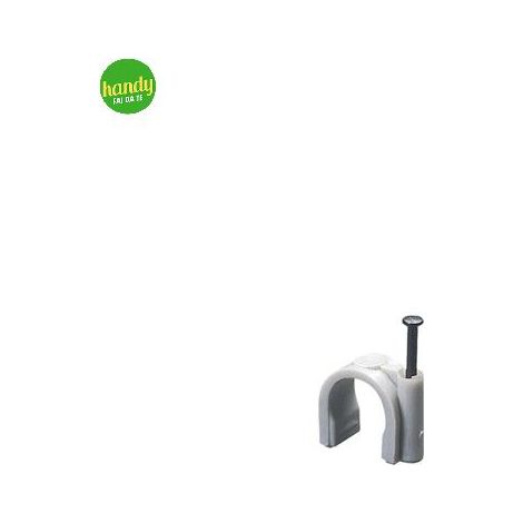 Graffette tonde con chiodo Elettrocanali Ø 13 - 14 mm 50 pz.