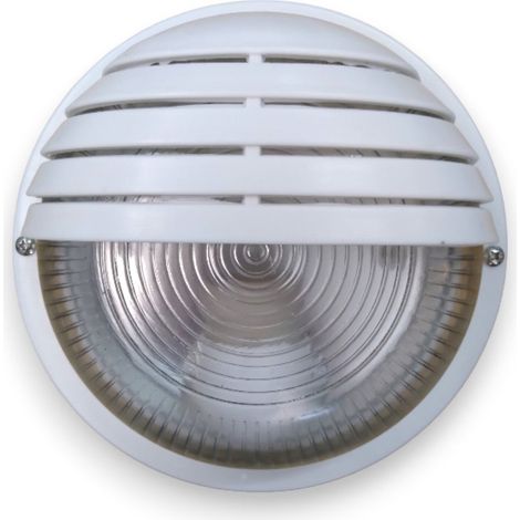 Applique plafoniera tonda illuminazione esterna - Bianco (1/5)