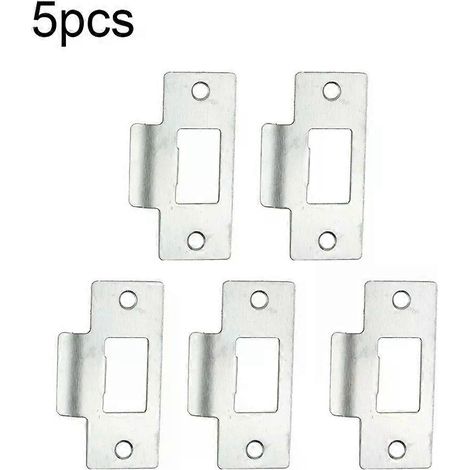 Lot de 5/10 gâches de rechange pour verrou tubulaire standard à une seule languette/guide, 69 x 375 x 8 mm, pour accessoires de salle de bain et de maison - JXLGV (1/5)