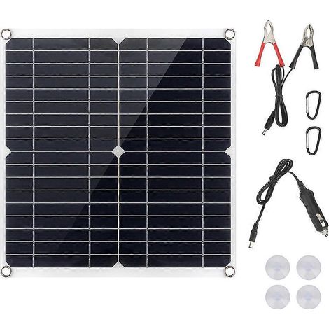 Panneau solaire monocristallin extérieur 202420W 35W Flexiboard pour batterie de voiture ou bateau
