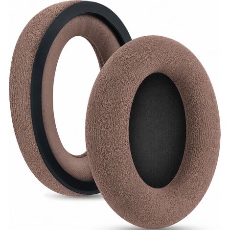 Coussinets d'oreille en velours marron pour casque Sennheiser HD598, HD599, 569 et 559 (1 paire). (1/5)
