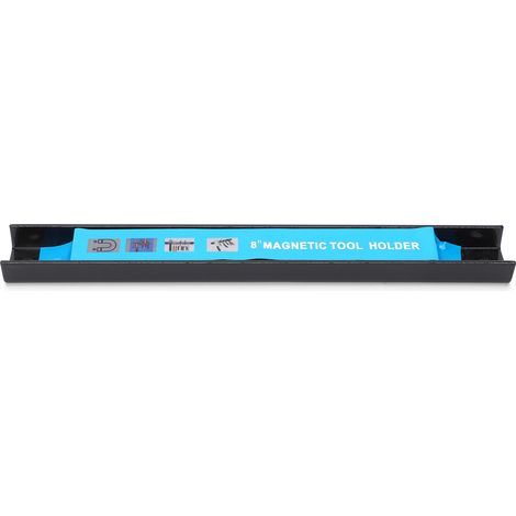 Barre de rangement magnétique 200x24mm pour outils, ustensiles et accessoires de réparation (1/5)