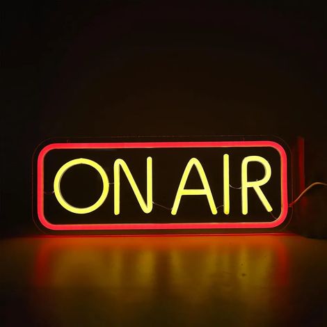 sur L enseigne Néon à L air Lumière de Studio à LED Lumineuse pour la Salle de Streaming Décoration de jardin terrasse extérieur (1/5)
