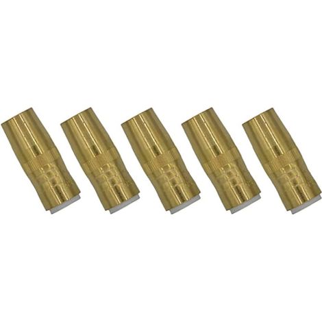 MIG Lot de 5 buses de soudage en laiton pour diffuseur (1/4)