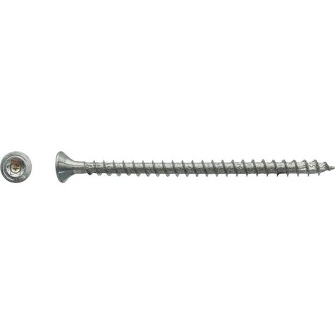 200 Vis Bois UV20 Tête Fraisée Torx T25 5 x 60 mm - Zingué blanc - D-Work