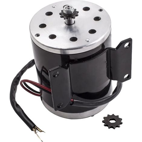 Elektromotor, 500 W Leistung, 24 V Betriebsspannung, kompatibel mit Elektro-Go-Karts, hochwertige Metallkomponenten, kompakte Größe 18 cm x 10 cm x 8 cm (1/5)