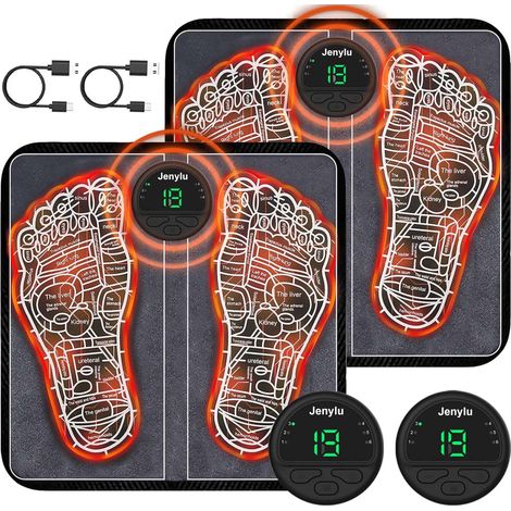 Masseur de pied électrique pour la douleur et la circulation, masseur de pied EMS masseur de soulagement de la douleur du pied, Massager pour les pieds pour relaxation des muscles (1/5)