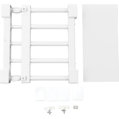 Zoternen Scaffale per tensione dell'armadio Scaffale divisorio espandibile senza chiodi per armadio guardaroba Lunghezza 23-30 cm / 9,1-11,8 pollici (1/5)