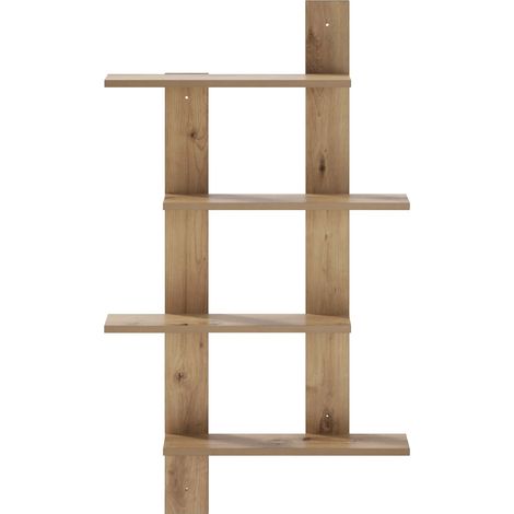 vidaXL Estante de pared Roble artisan 61 x 13,5 x 105 cm (1/2)