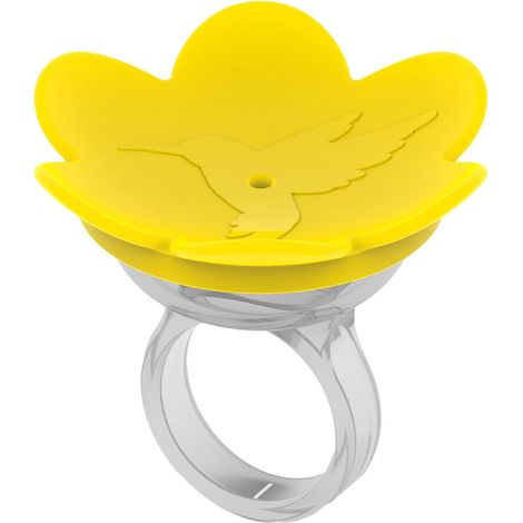 Mangeoire jaune pour colibris, récipient pour la nourriture ou l'eau dans les cages et les zones d'élevage domestiques.-AquaForge (1/5)