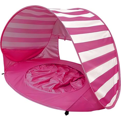 Tente de plage portable avec pare-soleil intégré - 120 x 83 x 70 cm - idéale pour protéger les enfants du soleil en extérieur (1/5)