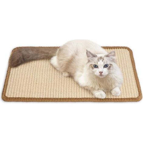 Alfombrilla rascadora para gatos,5090cm,alfombrilla rascadora horizontal para gatos,alfombrilla para el suelo,protección para alfombras y sofás (1/5)